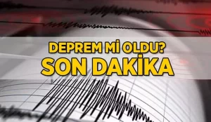 İzmir’de DEPREM!