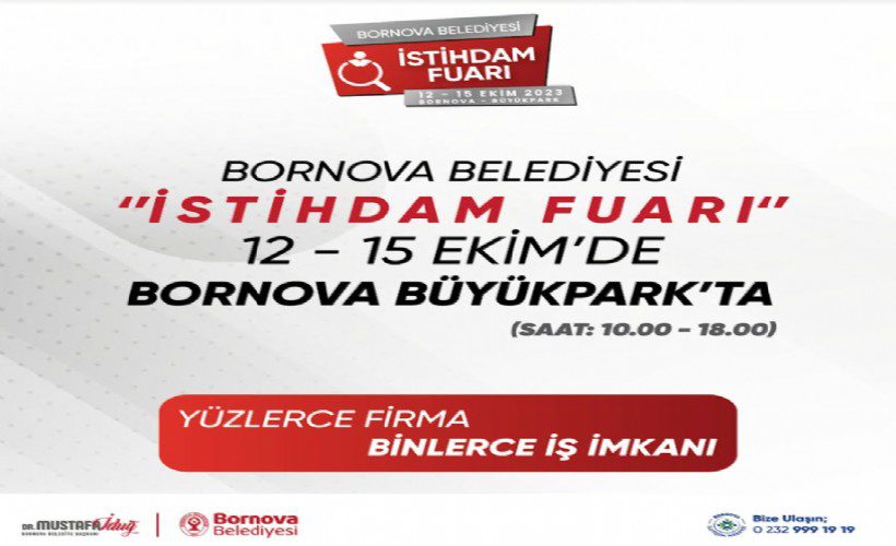 Bornova Belediyesi İstihdam Fuarı’nın