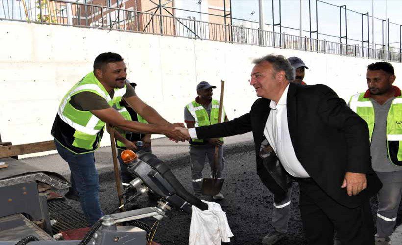 İlçedeki yol sorununu ortadan