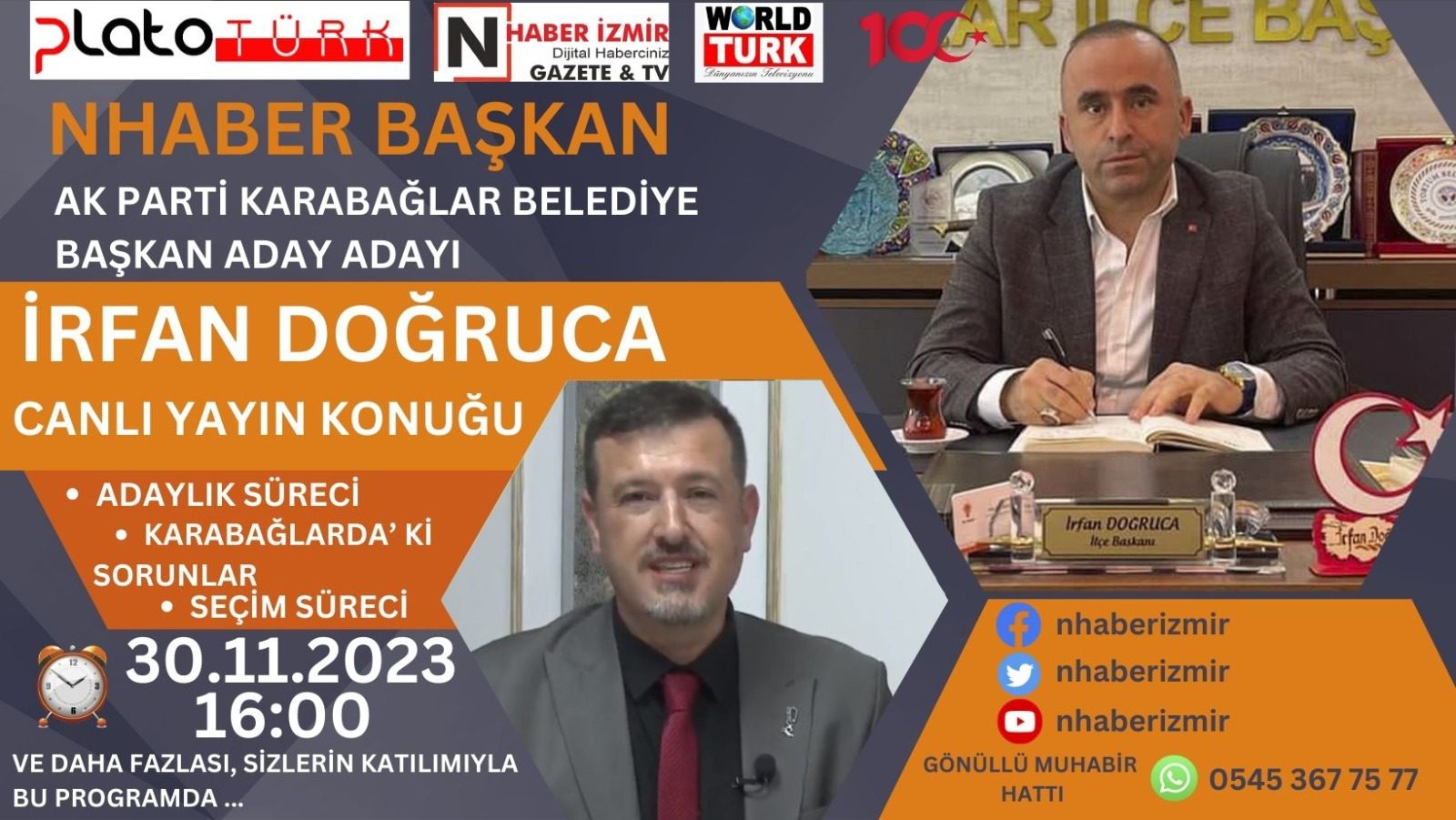 Nhaber Başkan programına konuk