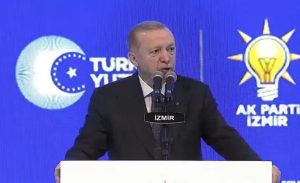 Cumhurbaşkanı Erdoğan İzmir’de aday toplantısında konuşuyor