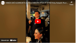 HAMZA DAĞ ALSANCAK’TA MEKANLARDA OY İSTEDİ…