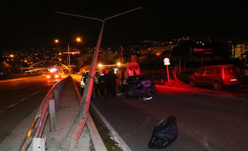 İzmir’in Bayraklı ilçesinde, kontrolden