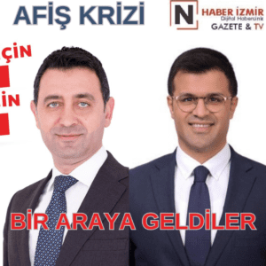 AK Parti seçim aracında CHP’li adayın afişleri çıktı: İki aday bir araya geldi…