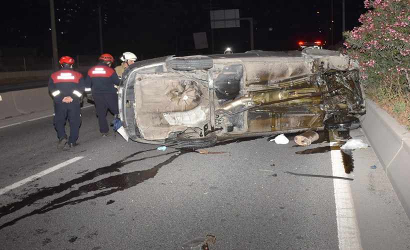 İzmir’in Bornova ilçesinde, sürücüsünün