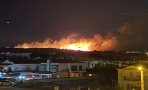 Çeşme’de makilik alanda yangın