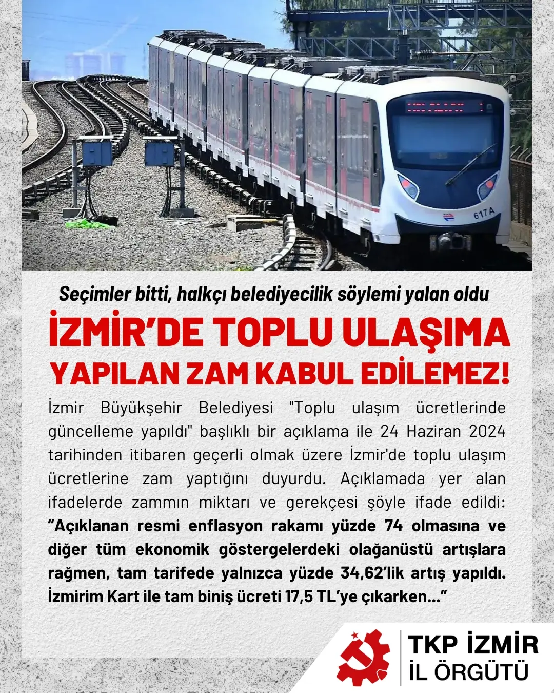 İzmir Büyükşehir Belediyesi “Toplu