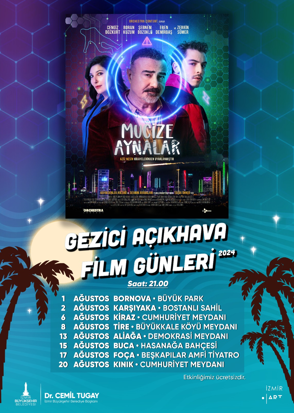 Açık havada film keyfi başlıyor