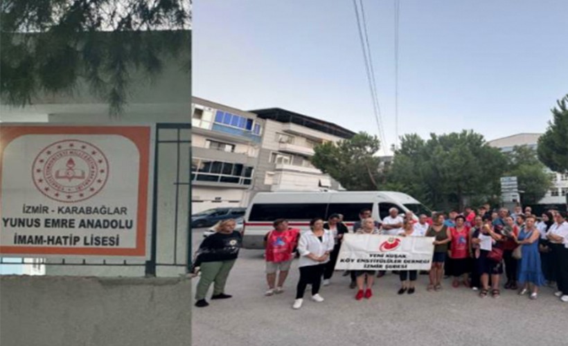 İzmir’de Vali Nevzat Ayaz Anadolu Lisesi’nin yeni binasının İmam Hatip Lisesi’ne devrine tepki