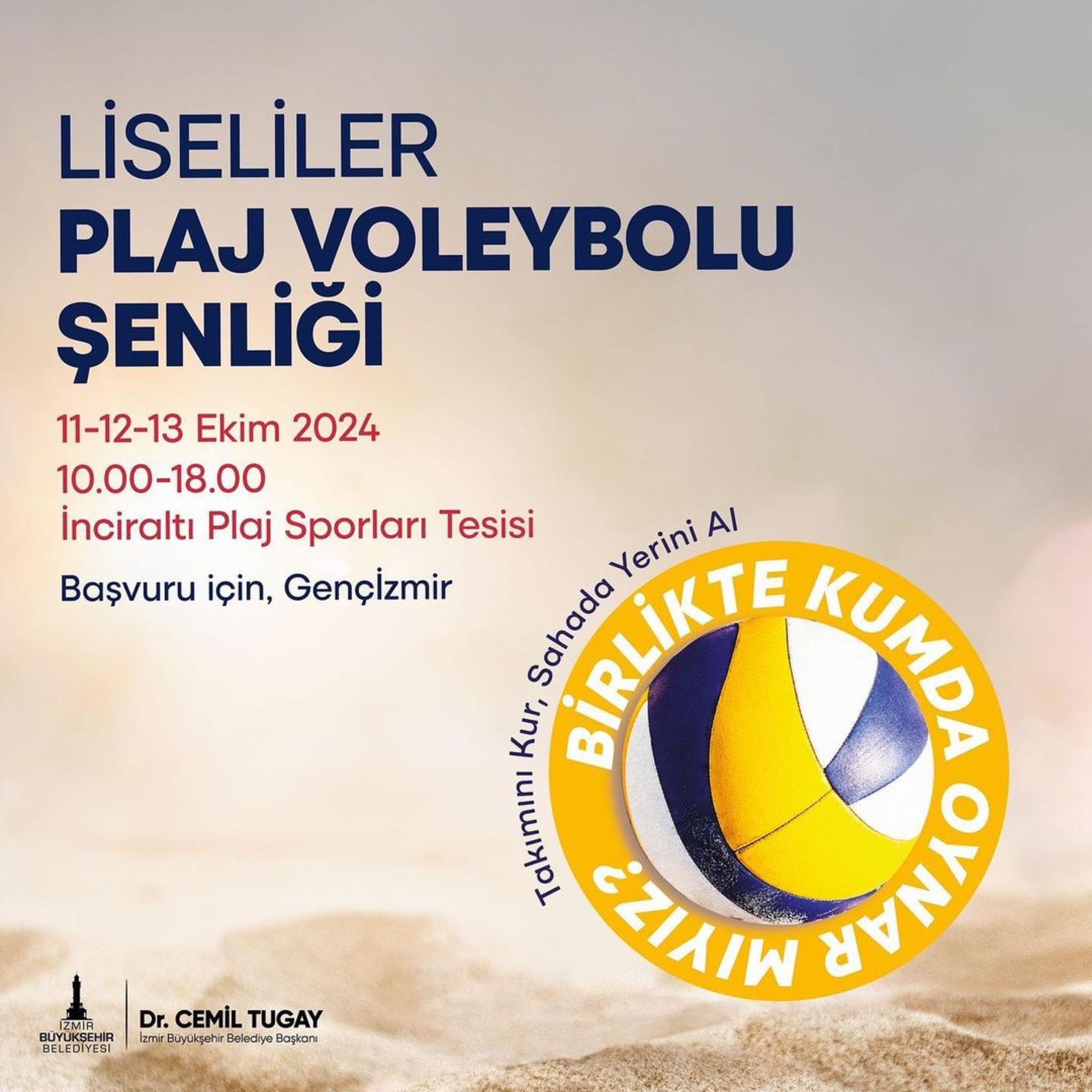 Liseliler plaj voleybolu şenliğinde buluşuyor