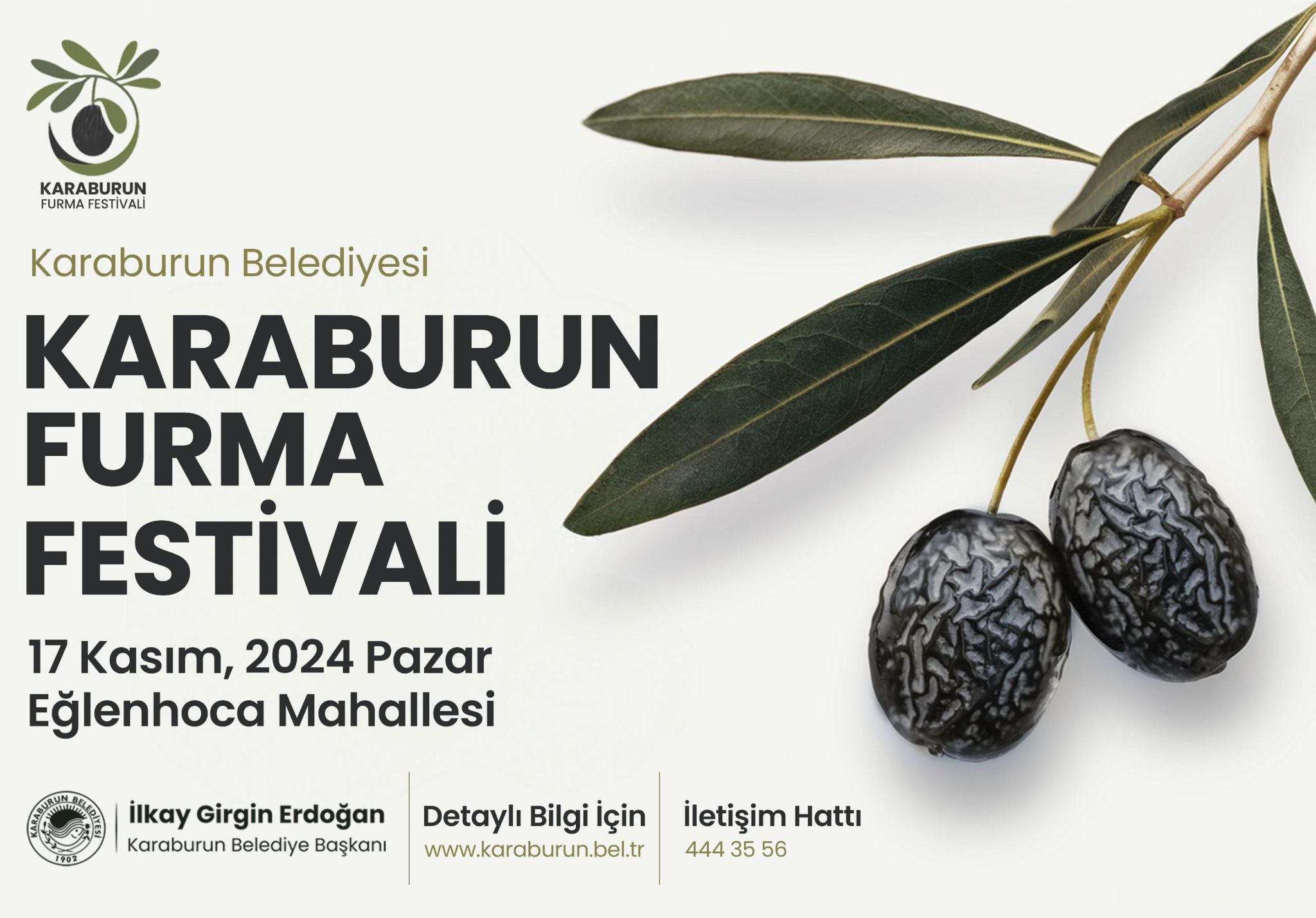 Karaburun’da İlk Kez Düzenlenecek Furma Zeytin Festivali’ne Davet