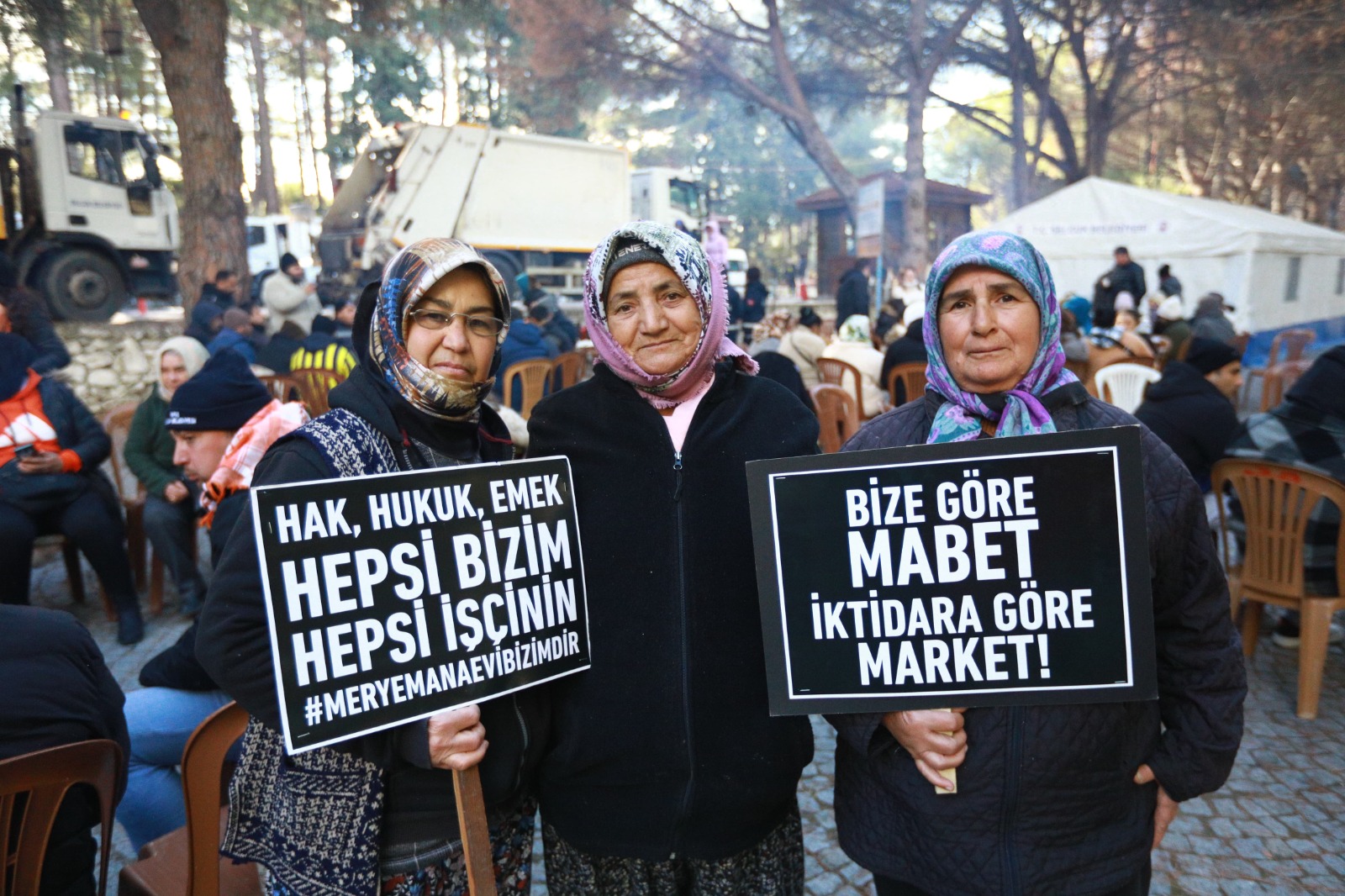 EFES SELÇUK’TA  NÖBET SÜRÜYOR: EKMEĞİMİZDEN, AŞIMIZDAN ASLA VAZGEÇMEYECEĞİZ!