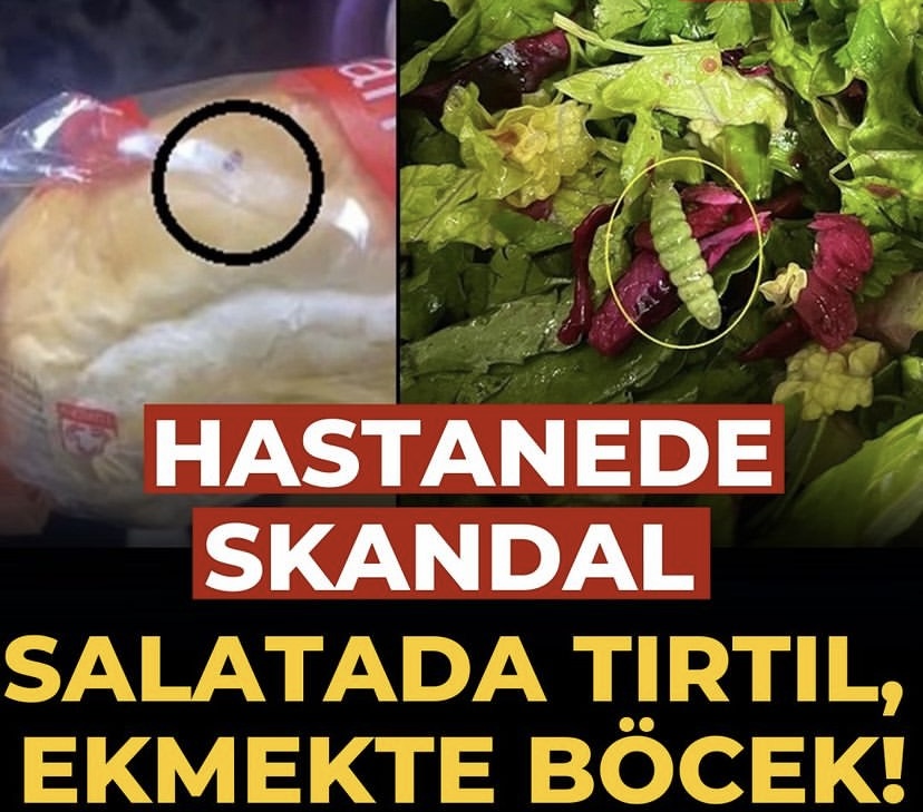 Ege üniversitesi tıp fakültesi hastanesinde yemek skandalı.