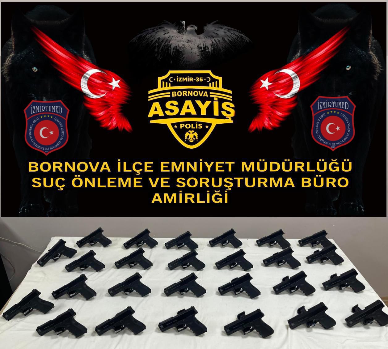 26 ADET TABANCA BİR KİŞİ DE YAKALANDI