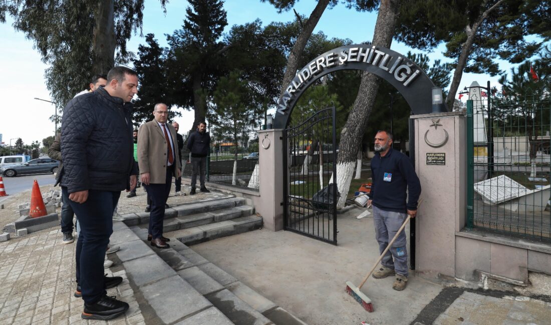 Narlıdere Belediyesi, geçmişimize saygımızın göstergesi Narlıdere Şehitliğini, özenle gerçekleştirilen bakım