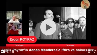 Sözde yazar ve gazeteci Ergün Poyraz, katıldığı bir programda Adnan